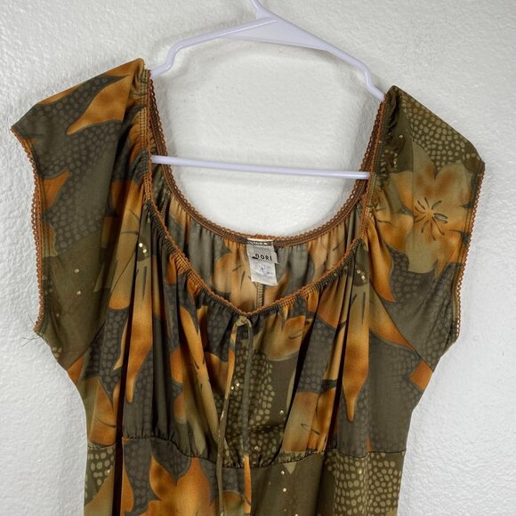 Dori Dress Women's Babydoll Empire Waist Multicolor XL Floral Forest Fairy Boho - Picture 5 of 13